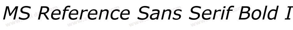 MS Reference Sans Serif Bold Italic字体转换